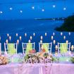  light ball above bridal table 