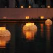 floating candle with flower 