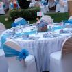 Bali Shuka Wedding - Banquet Chair Dinner Set Up