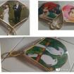Wedding souvenir - Rattan Fan and cartoon 