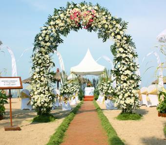 Bali Tropic Beach Wedding Ceremony 