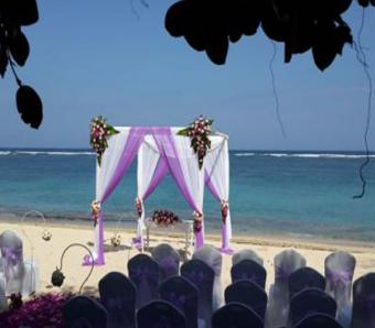 samabe beach wedding 