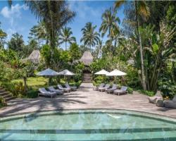 Pathway to Main Swimming Pool Villa Nag Shampa Estate Ubud