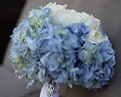 Blue hydrangea bouquet 