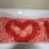 Villa jerami bath tube with flower for honeymoon 